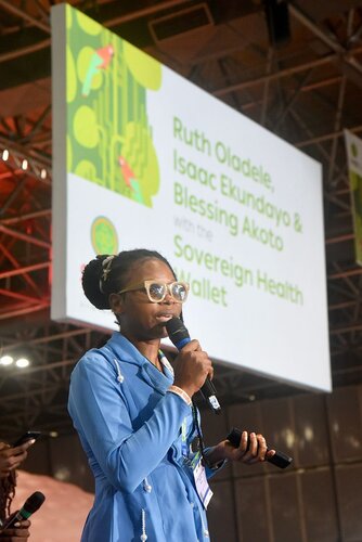 AIDS 2026, the 26th International AIDS Conference. Rio de Janeiro, Brazil.

GVMS17. Pitch Perfect: Young Leaders take the mic.
In the photo: Team pitching.

© Márcia Moreira / IAS.