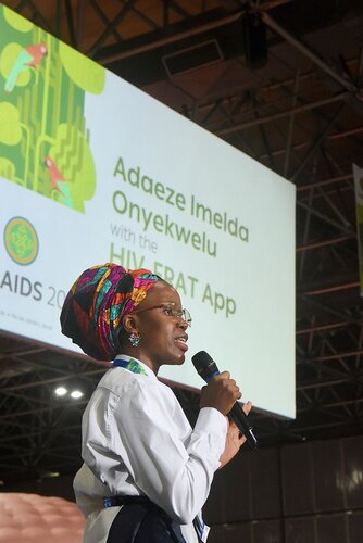 AIDS 2026, the 26th International AIDS Conference. Rio de Janeiro, Brazil.

GVMS17. Pitch Perfect: Young Leaders take the mic.
In the photo: Team pitching.

© Márcia Moreira / IAS.