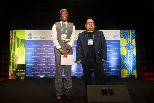 AIDS 2026, the 26th International AIDS Conference. Rio de Janeiro, Brazil.

GVMS17. Pitch Perfect: Young Leaders take the mic.
In the photo: Pitchers and moderators.

© Márcia Moreira / IAS.