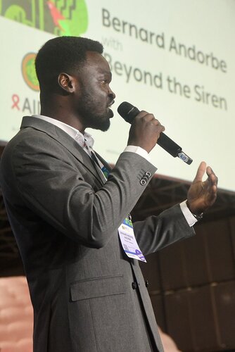 AIDS 2026, the 26th International AIDS Conference. Rio de Janeiro, Brazil.

GVMS17. Pitch Perfect: Young Leaders take the mic.
In the photo: Team pitching.

© Márcia Moreira / IAS.