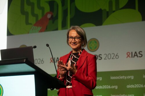 AIDS 2026, the 26th International AIDS Conference. Rio de Janeiro, Brazil.
Friday, 31 July 2026.

PL05. Rapporteur report-back session.
In the photo:Birgit Poniatowski, IAS – the International AIDS Society, Switzerland.
