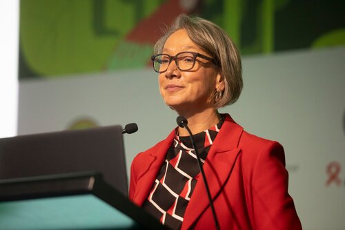 AIDS 2026, the 26th International AIDS Conference. Rio de Janeiro, Brazil.
Friday, 31 July 2026.

PL05. Rapporteur report-back session.
In the photo:Birgit Poniatowski, IAS – the International AIDS Society, Switzerland.