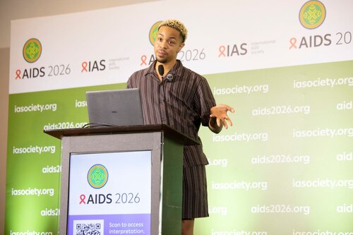 AIDS 2026, the 26th International AIDS Conference. Rio de Janeiro, Brazil.
Monday, 27 July 2026.

SAT15. Barriers and facilitators of person-centred care for key and vulnerable populations.
In the photo: Princess Jauan Durbin

© Felipe Varanda / IAS