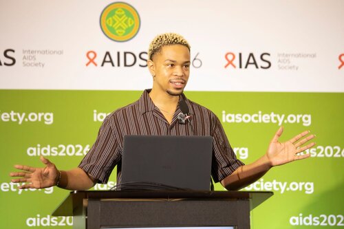 AIDS 2026, the 26th International AIDS Conference. Rio de Janeiro, Brazil.
Monday, 27 July 2026.

SAT15. Barriers and facilitators of person-centred care for key and vulnerable populations.
In the photo: Princess Jauan Durbin

© Felipe Varanda / IAS
