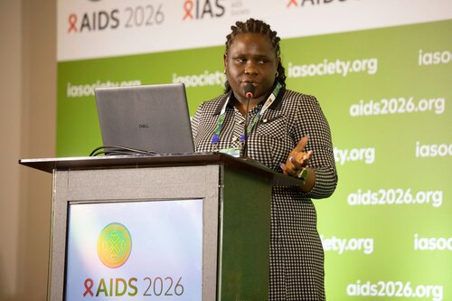 AIDS 2026, the 26th International AIDS Conference. Rio de Janeiro, Brazil.
Monday, 27 July 2026.

SAT15. Barriers and facilitators of person-centred care for key and vulnerable populations.
In the photo: Daisy Kwala

© Felipe Varanda / IAS