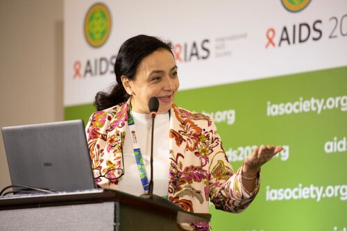 AIDS 2026, the 26th International AIDS Conference. Rio de Janeiro, Brazil.
Monday, 27 July 2026.

SAT15. Barriers and facilitators of person-centred care for key and vulnerable populations.
In the photo: Tereza Kasaeva

© Felipe Varanda / IAS