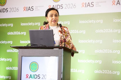 AIDS 2026, the 26th International AIDS Conference. Rio de Janeiro, Brazil.
Monday, 27 July 2026.

SAT15. Barriers and facilitators of person-centred care for key and vulnerable populations.
In the photo: Tereza Kasaeva

© Felipe Varanda / IAS