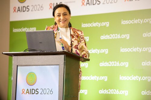 AIDS 2026, the 26th International AIDS Conference. Rio de Janeiro, Brazil.
Monday, 27 July 2026.

SAT15. Barriers and facilitators of person-centred care for key and vulnerable populations.
In the photo: Tereza Kasaeva

© Felipe Varanda / IAS