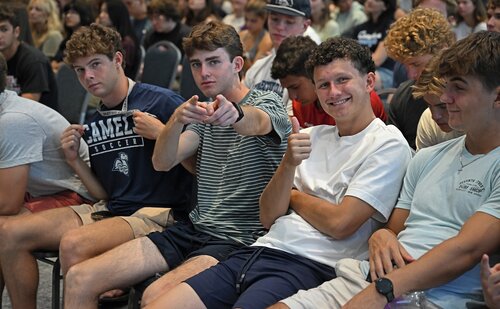 Members of the Class of 2030 attend the various activities of the first say of Welcome Weekend Wednesday, August 26, 2026. (Connecticut College photos by Sean D. Elliot)
