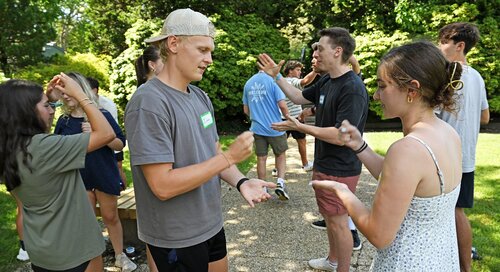 Members of the Class of 2030 attend the various activities of the first say of Welcome Weekend Wednesday, August 26, 2026. (Connecticut College photos by Sean D. Elliot)