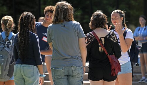 Members of the Class of 2030 attend the various activities of the first say of Welcome Weekend Wednesday, August 26, 2026. (Connecticut College photos by Sean D. Elliot)