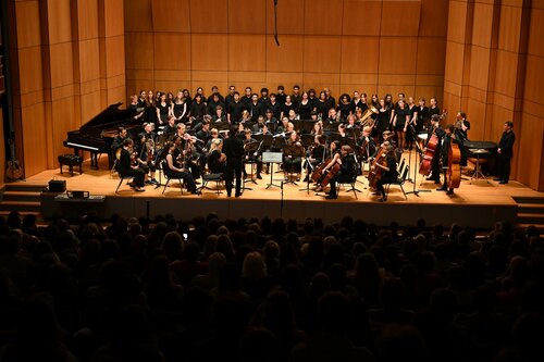 Fall Weekend, Music Department Prism Concert featuring the CC Singers, CC Orchestra, CC Wind Ensemble, and CC Jazz Ensemble Friday, October 9, 2026 in Evans Hall. (Connecticut College photos by Sean D. Elliot)