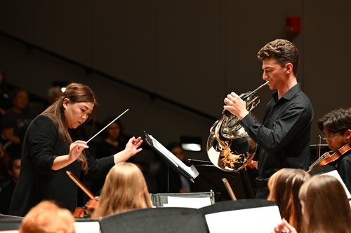 Fall Weekend, Music Department Prism Concert featuring the CC Singers, CC Orchestra, CC Wind Ensemble, and CC Jazz Ensemble Friday, October 9, 2026 in Evans Hall. (Connecticut College photos by Sean D. Elliot)