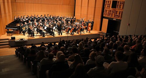 Fall Weekend, Music Department Prism Concert featuring the CC Singers, CC Orchestra, CC Wind Ensemble, and CC Jazz Ensemble Friday, October 9, 2026 in Evans Hall. (Connecticut College photos by Sean D. Elliot)