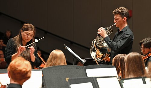 Fall Weekend, Music Department Prism Concert featuring the CC Singers, CC Orchestra, CC Wind Ensemble, and CC Jazz Ensemble Friday, October 9, 2026 in Evans Hall. (Connecticut College photos by Sean D. Elliot)