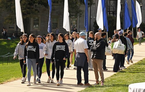 Fall Weekend, Fan Zone, Saturday, October 10, 2026. (Connecticut College photos by Sean D. Elliot)